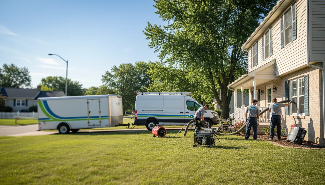 Flooded Basement Restoration And Cleanup With Repair in Harrod, OH near me